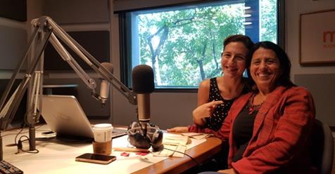 Andrea Churba en Radio Con Vos con Caro Amoroso en el programa Día de Tregua